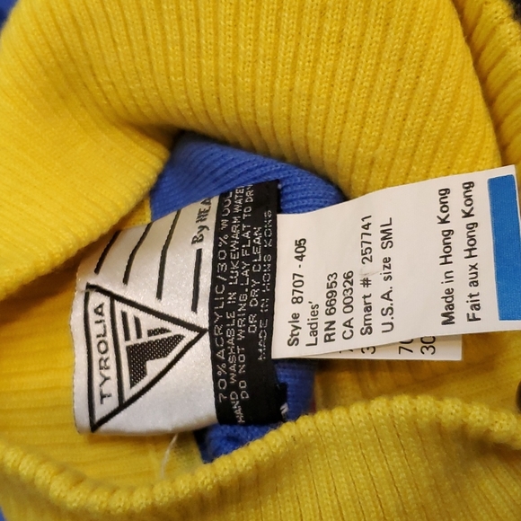 Vintage Tyrolia Ski Sweater 80s/90s Wool Blend USA Small - Picture 5 of 6